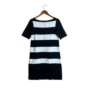 Tristan black & white‎ striped dress. Size small